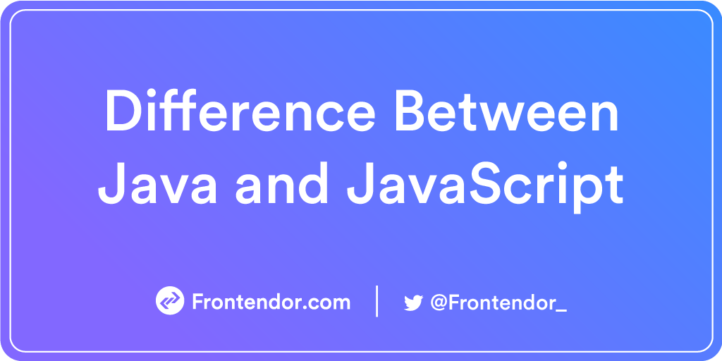 java vs javascript