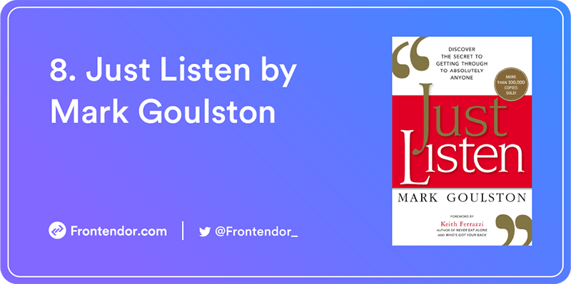 Just Listen by Mark Goulston Book